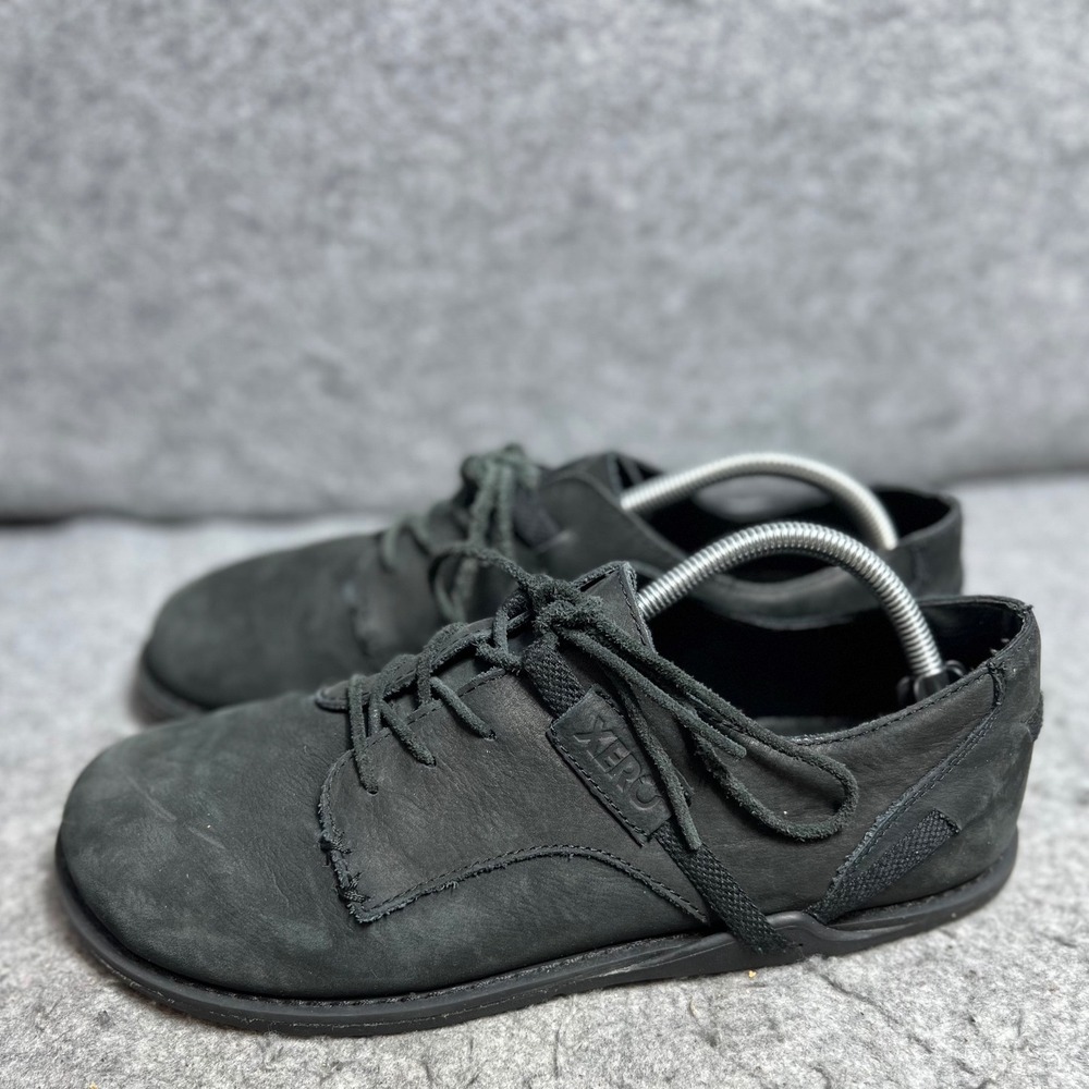 Xero Shoes Alston Mens Black Leather Barefoot Minimalist Wide Toe Box Shoes 11 - Picture 2 of 6